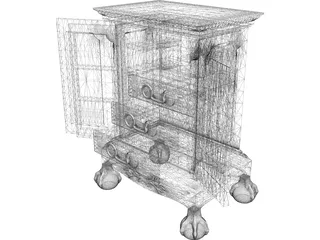 Cabinet of Curiosities 3D Model preview