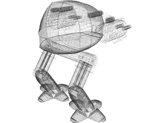 RoboCop Cyborg 3D Model preview