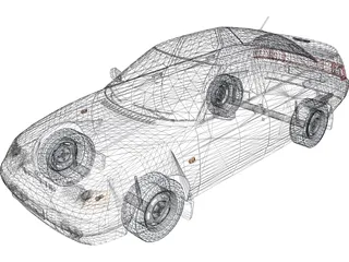 VAZ Lada 2110 3D Model preview