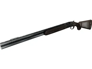 Shotgun (Over and Under) 3D Model preview