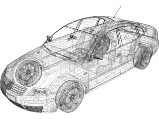 Volkswagen Passat B5 3D Model preview