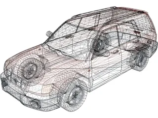 Subaru Forester (1997) 3D Model preview