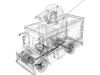 Chevrolet TV Van (1988) 3D Model preview