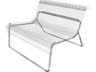 Bench Kartell 3D Model preview