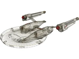 Star Trek Airplane 3D Model preview