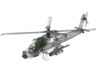 Boeing AH-64 Apache 3D Model preview
