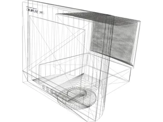Monitor CRT (19 inch) 3D Model preview