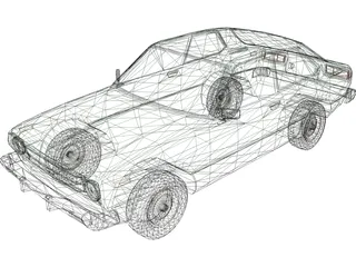 Toyota Corolla (1978) 3D Model preview
