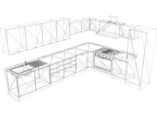 Kitchen 3D Model preview