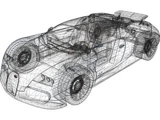 Bugatti Veyron 3D Model preview