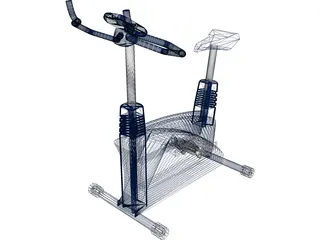 Exercise Bike 3D Model preview
