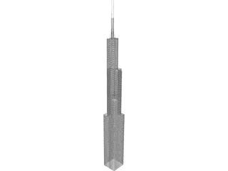 Tower Sears Chicago 3D Model preview