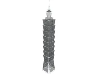 Tower Taipei 3D Model preview