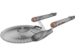 Star Trek Ship 3D Model preview