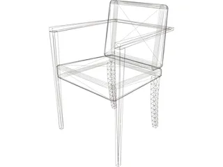 Chair Frenchline 3D Model preview