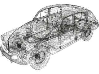 Gaz M20 3D Model preview