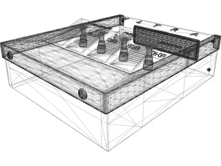 Remote Ultrasonic Old 3D Model preview