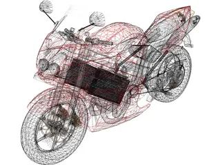 Honda Interceptor 3D Model preview