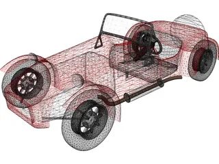 Lotus Super Seven 3D Model preview