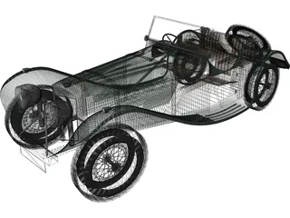 Jaguar SS100 (1935) 3D Model preview