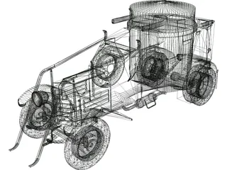 Lancia LZM 3D Model preview