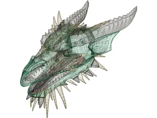 Dragon Head 3D Model preview