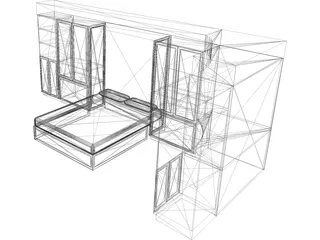 Wall Bed System 3D Model preview