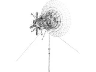 Space Satellite 3D Model preview