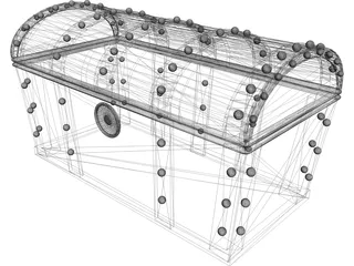 Treasure Chest 3D Model preview