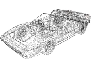 Ferrari 308 GTS 3D Model preview