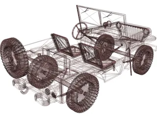 Jeep Willys (1942) 3D Model preview