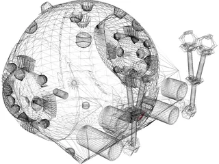 2001 Work Pod 3D Model preview