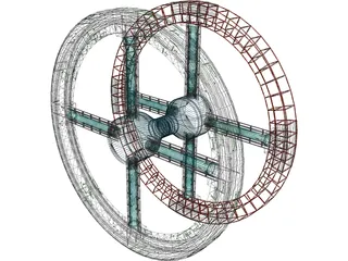 2001 Spacestation 3D Model preview