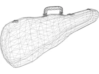 Violin Case 3D Model preview