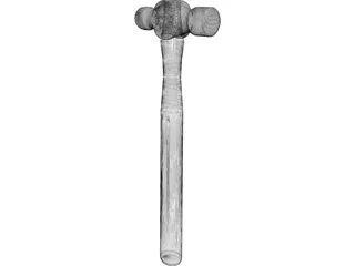 Ballpeen Hammer 3D Model preview
