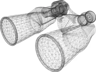 Binoculars 3D Model preview
