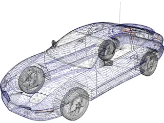 Pontiac Sunfire Coupe (1998) 3D Model preview