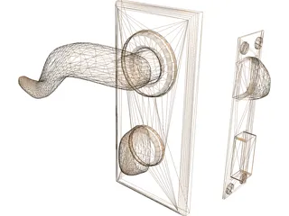 Door Knob 3D Model preview