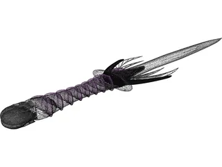 Skull Dagger 3D Model preview