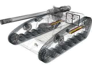 Future Tank Concept 3D Model preview