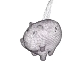 Piggy Bank 3D Model preview
