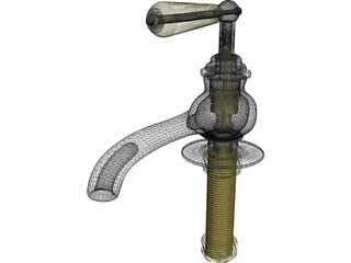 Compression Faucet 3D Model preview
