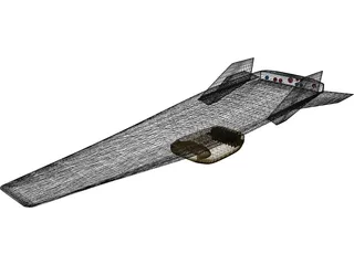 NASA X-43 3D Model preview