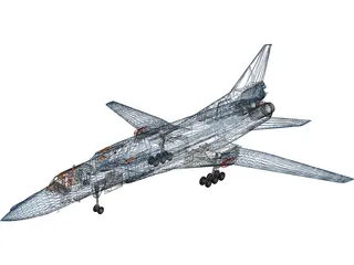 Tupolev Tu-22 Blinder 3D Model preview