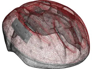 Helmet Bicycle 3D Model preview