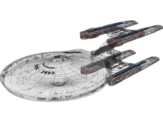 Star Trek Ship 3D Model preview