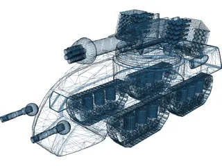 Glory Fire Support Tank 3D Model preview