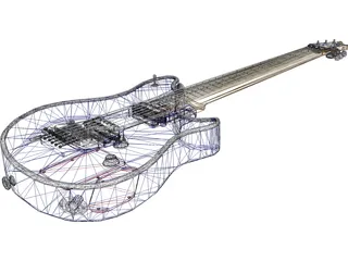 Peavey Wolfgang Eddie Van Halen Guitar 3D Model preview