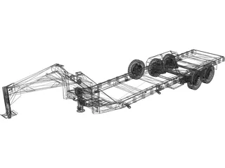Trailer Gooseneck 3D Model preview