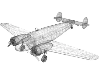 Beechcraft C-45 3D Model preview